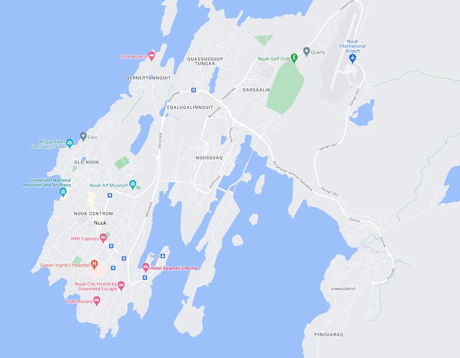 Map of Nuuk